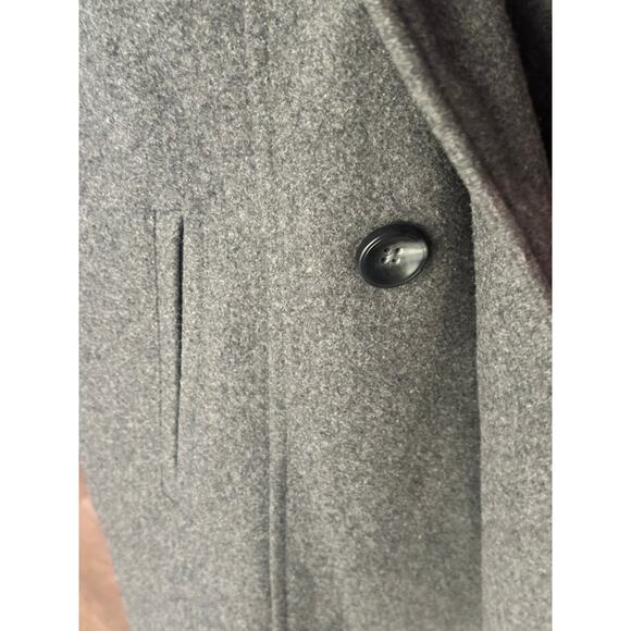Ava & Viv Wool Blend Pea Coat Coat Dark Gray Size 1x - Picture 3 of 6